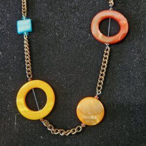 Mother-of-Pearl Geometry Necklace
